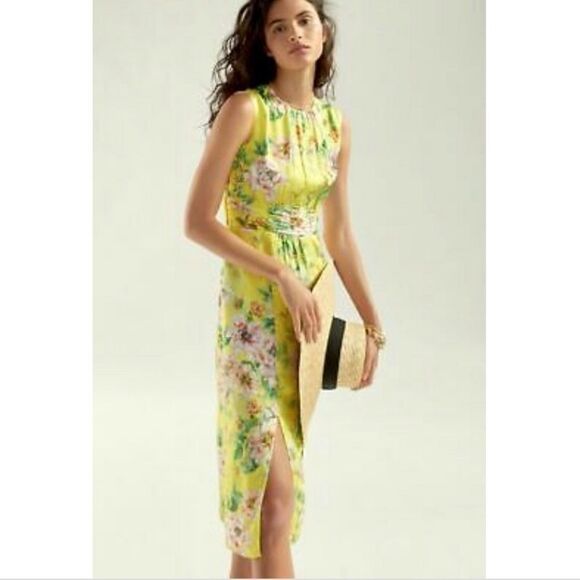 Anthropologie Sparrow Silky Floral Dress - Picture 1 of 6